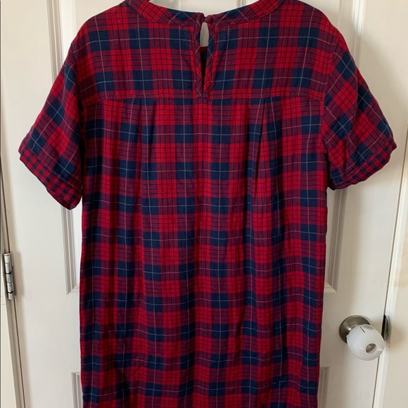 Madewell Short Sleeve Dress in Edina Plaid - Picture 4 of 7